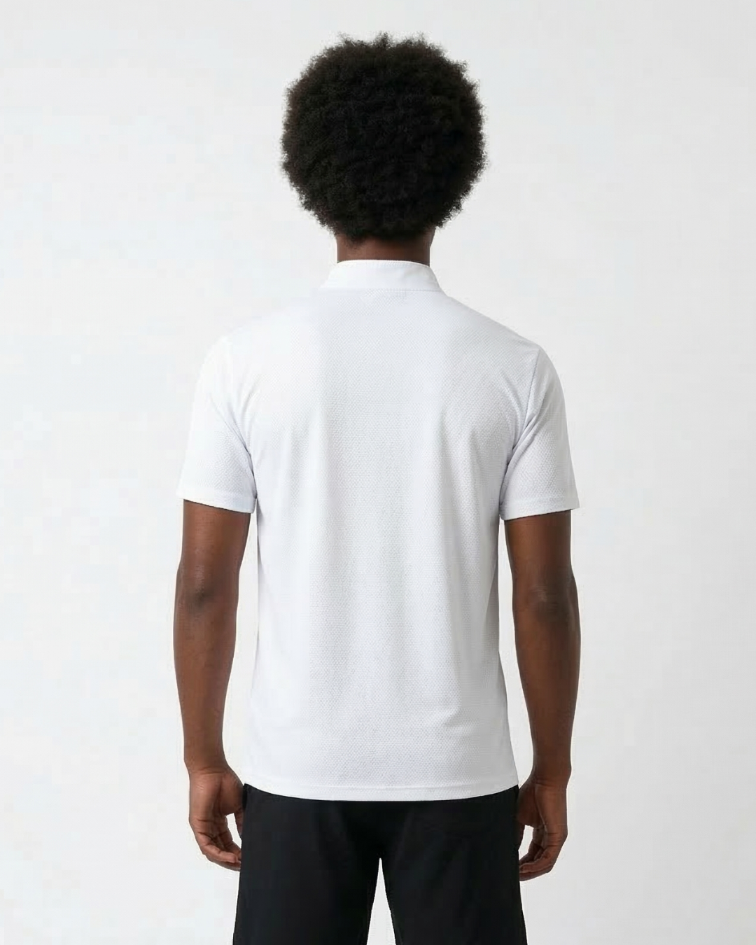 Polo Aero Zip Blanca