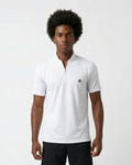 Polo Aero Zip Blanca